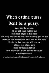 MastersBabySub When Eating Pussy DONT Be A Pussy