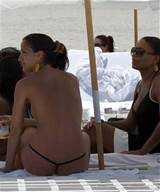 Sanaa Lathan Showing Her Tits And Ass In Thong On Beach Paparazzi