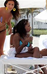 Sanaa Lathan Showing Her Tits And Ass In Thong On Beach Paparazzi