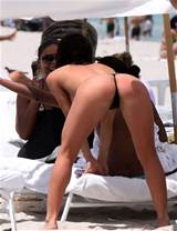 Sanaa Lathan Showing Her Tits And Ass In Thong On Beach Paparazzi