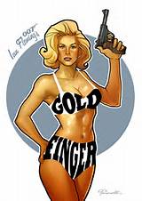 Pussy Galore Goldfinger Honor Blackman James Bond Art 007 Leoarts