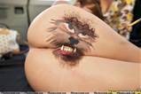 Wolfman Zombie Pussy Painting Halloween Bodypaint 10 UselessJunk Com