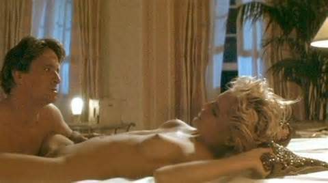 Sharon Stone Posing Very Sexy And Exposed Pussy Nude Movie Scenes