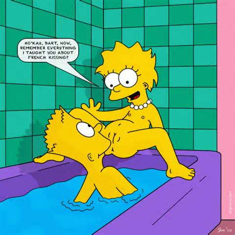 Eats Lisas Pussy While There Both In The Bath Tub Simpsons Hentai