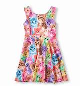 New Design Girl S Tutu Dress Printed Lovely Cat Kitty A Line Jpg