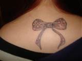 Pussy Bow Colour Tattoo Picture