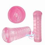 Pocket Pussy Sexflesh Mini Sleeve Ribbed Male Stroker Masturbator