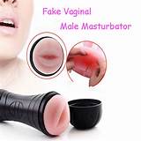 Masturbation Cup Vibrating Flashlight Masturbator Penis Massage