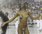 Big Boobs Brazilian Topless Dancer Carnival Nude MILF Beach Hi Def Pic