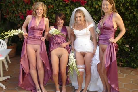 Hot Bride Flashes Her Pussy On Wedding Day