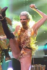 Kesha Pussy Lip Slip Fishnets 2