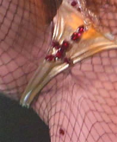 Kesha Pussy Lip Slip Fishnets 1
