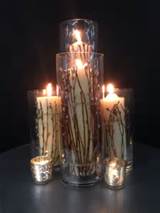 From Pussy Willow Branches Candles Flowers Centerpieces Pinterest