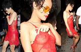 Rihanna Flashing See Through Nipple In The Dark