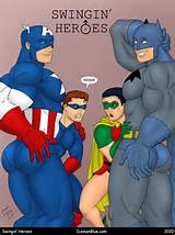 Batman Captain America Gay Sex 1 Swingin Heroes Pictures