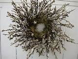 Pussy Willow Wreath Easter Wreath Spring And Summer Wreath