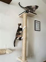 Cat Furniture Cat Condos Towers Vertical Wall Mounted Sisal Pole