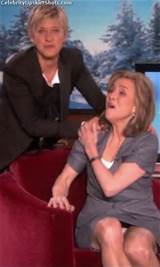 Meredith Vieira Upskirt On Ellen DeGeneres Show