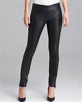 Blank Faux Leather Skinny Leggings In Black Pussy Cat Lyst