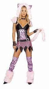 Home Costumes Costume Sexy 3 Piece Naughty Pussy Cat Costume