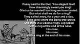 The Owl And The Pussycat Poem With Text YouTube