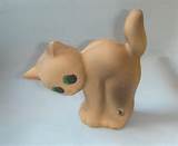 Vintage Russian Sound Squeaky Rubber Toy Cat Pussy Ussr 1960 Boys