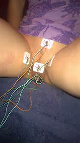 The TENS Machine All Hooked Up To My Wife S Pussy