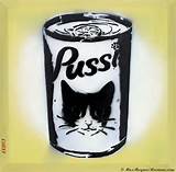 Pussi 69 X 69 Cm 2012 Swedish Cat Food Can The Stencil Was