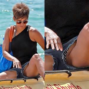 Halle Berry Crotch Upskirt Shorts Pussy