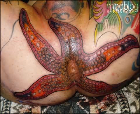 The Anal Starfish Tattoo BME Tattoo Piercing And Body Modification