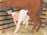 Penetration Pussy Black Hair Large Breasts Cum In Pussy Horse