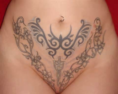 Tribal Pussy Tattoo