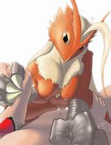 Anthro Bird Blaziken Breasts Chicken F M Human Looking At Viewer