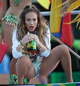 Jennifer Lopez Pussy Lips And Round Booty Flashing At FIFA World