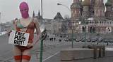 Half Naked Model Walks Through Icy Moscow In Free Pussy Riot Protest