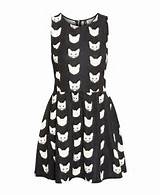 Home Dresses Cat Print Skater Dress