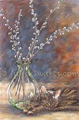 Pussy Willows And Max The Cat By Julia Swartz Lancster PA
