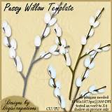 Pussy Willow Template 2 20 Designs By Digiscrapations Designs By