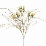 Yellow Artificial Pussy Willow Grass Spray
