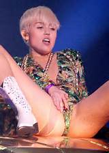 Miley Cyrus Spreading Her Legs For A Pussy Shot