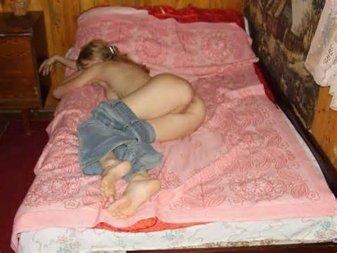 She Was Out Cold Passed Out On Her Bed Walked In Cum