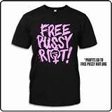 Pussy Riot Free Pussy Riot Unisex Black T Shirt Officially